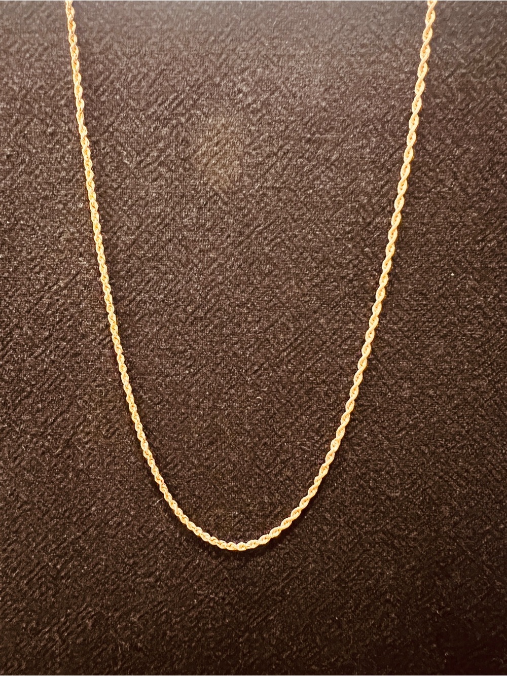 14K Twisted Gold Rope Chain Necklace - Picture 1 of 4